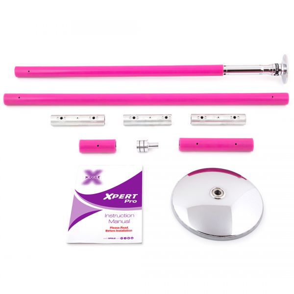X-Pole Pro XPert Silicone-coated Spinning Pole with X-Lock