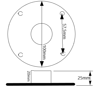 Measures X-Sport Ceiling Mount
